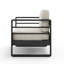 AMOUREUX MAYA BAY MP1, FINITION NOIRE AVEC COUSSIN BEIGE
