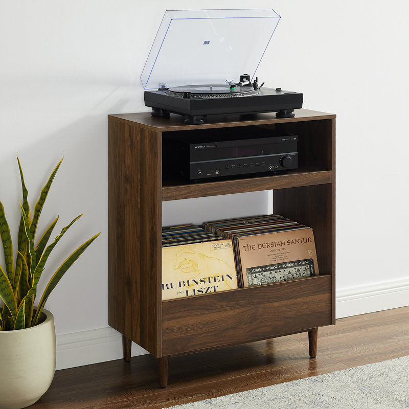 Crosley Arcata Record Player Stand, Walnut