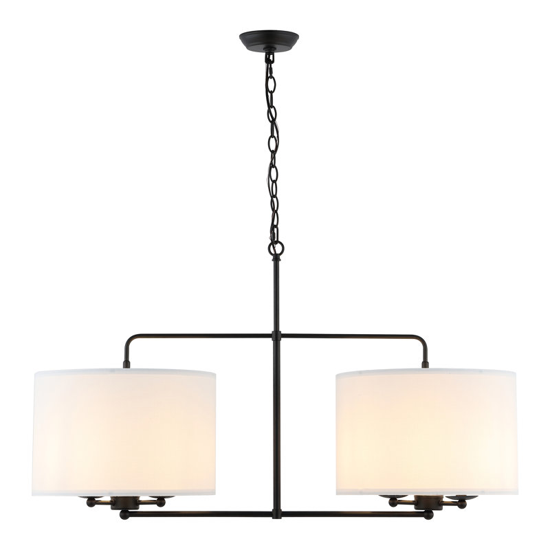 6 - Light Dimmable Drum Chandelier