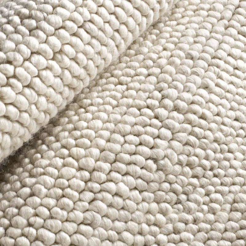 Tapis ivoire en laine / viscose Niels, Rectangle 2 pi x 3 pi