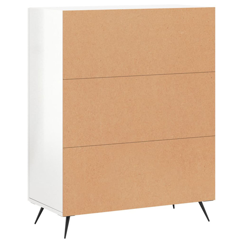 Burtundy 69.5cm Sideboard, Gloss White
