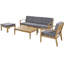 Ensemble de meubles d'extérieur avec coussins Louida-1019505567