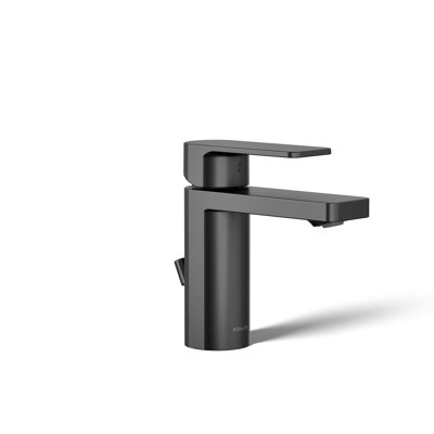 Parallel Single Hole Bathroom Faucet with Drain Assembly