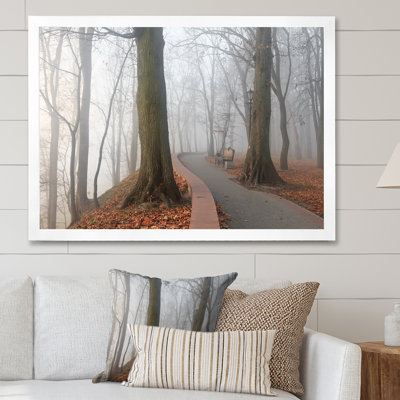 Chemin par la forêt mélancolique - reproduction d'art sur toile traditionnelle