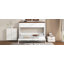 Lit escamotable simple avec 3 tiroirs, blanc