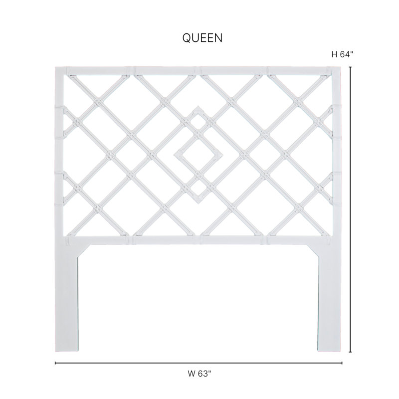 Darien Open-Frame Headboard, King, Black