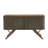 Upton Two-Tone Walnut Finish Rippled Wood Design Server