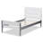 Axente Solid Wood Slat, Twin platform Bed, White/Grey 41.34'' H X 42.13'' W X 77.01'' L-1539399134