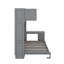 Grand lit escamotable avec bureau, tablettes et armoires de rangement-112744459