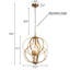 Lustre géométrique en fer forgé 4 lumières l 17,3 po Avers-2116363326-1885198197