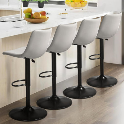 Ensemble de 4 tabourets de bar réglables