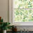 French Retro Spring & Summer Green Fern White Lace Window Film