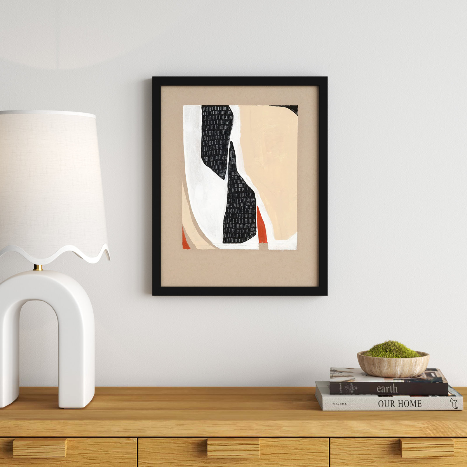 Distant View 1 by Andrea Stokes, 20" H x 16" W, Black Framed