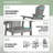 Valjean Outdoor Tall Adirondack Chair-318959704