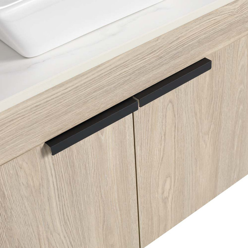 30''Modern Design Float Bathroom Vanity With Ceramic Basin