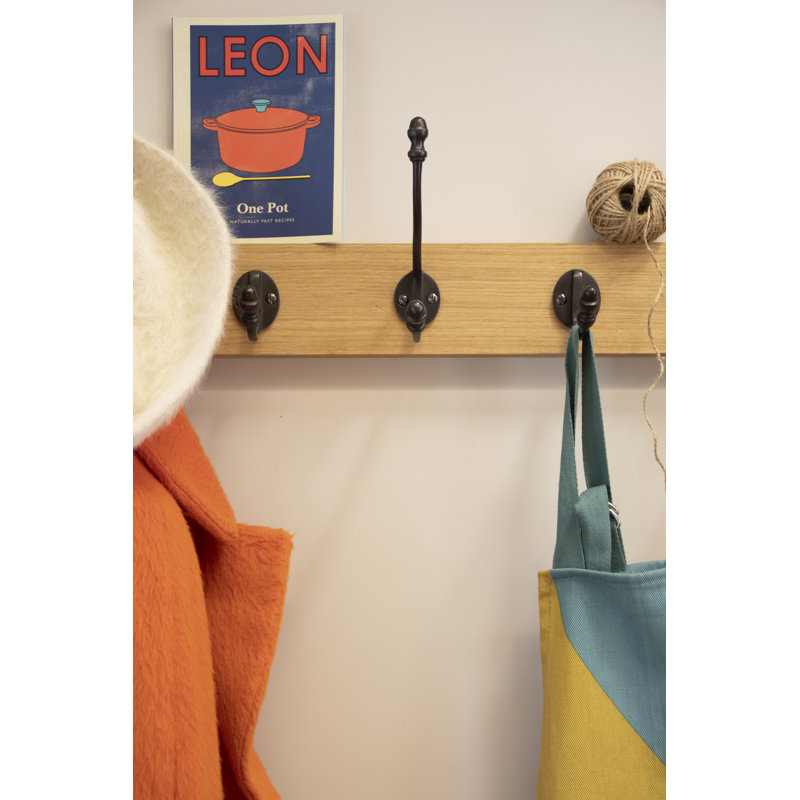 Coat Hooks Metal Wall Hook, Aged Bronze