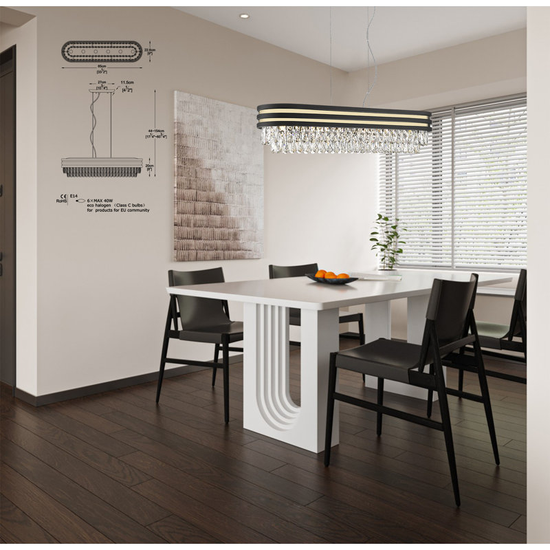 Rosson 6 - Light Crystal Pendant
