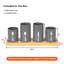Metal Round Utensil Storage Set-445205539
