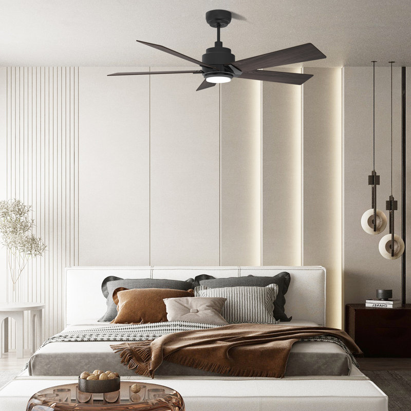 Walesky 52'' Smart Ceiling Fan With Remote, Light Kit Included, Works With Google Assistant And Amazon Alexa,Siri Shortcut.