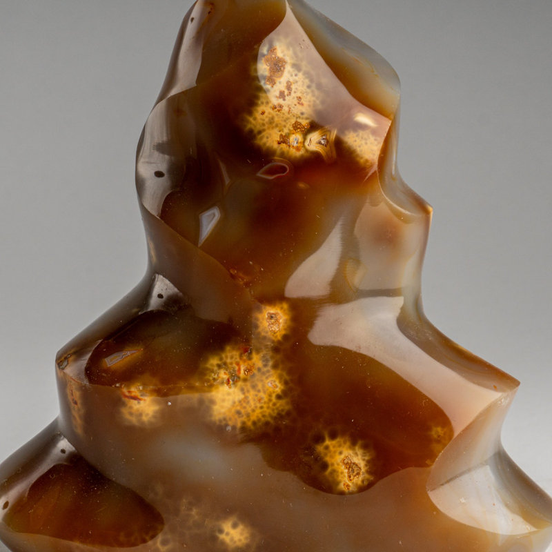 Genuine Polished Agate Flame Freeform from Madagascar (2.1 Lbs)