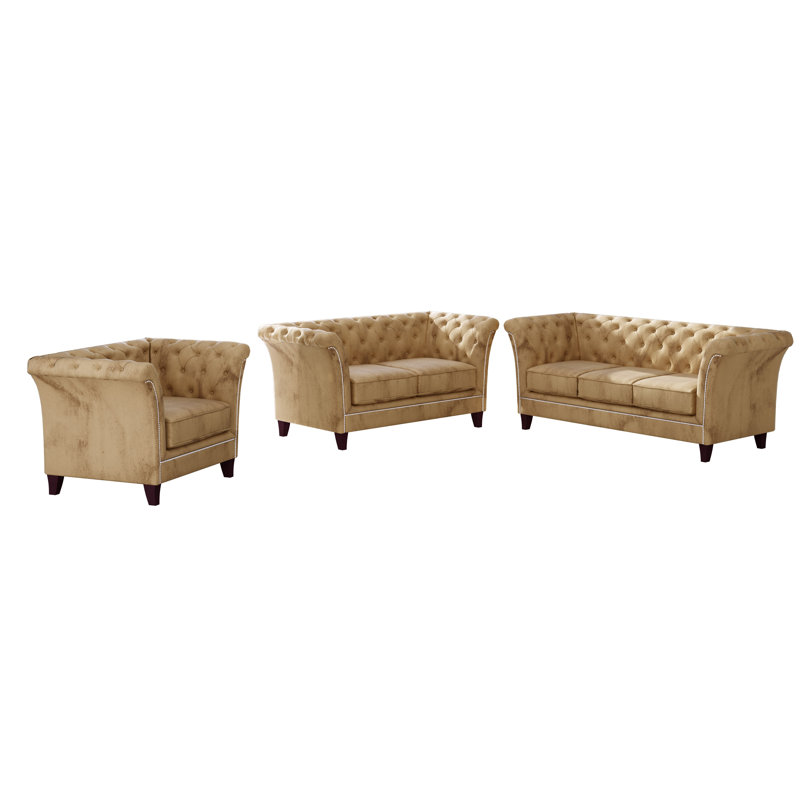 Chesterfield  Sofa Set 3+2+1, Beige