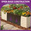 Grand ensemble de jardin surélevé galvanisé 6X3x2pi avec gants, crème-1665055593-1674732012
