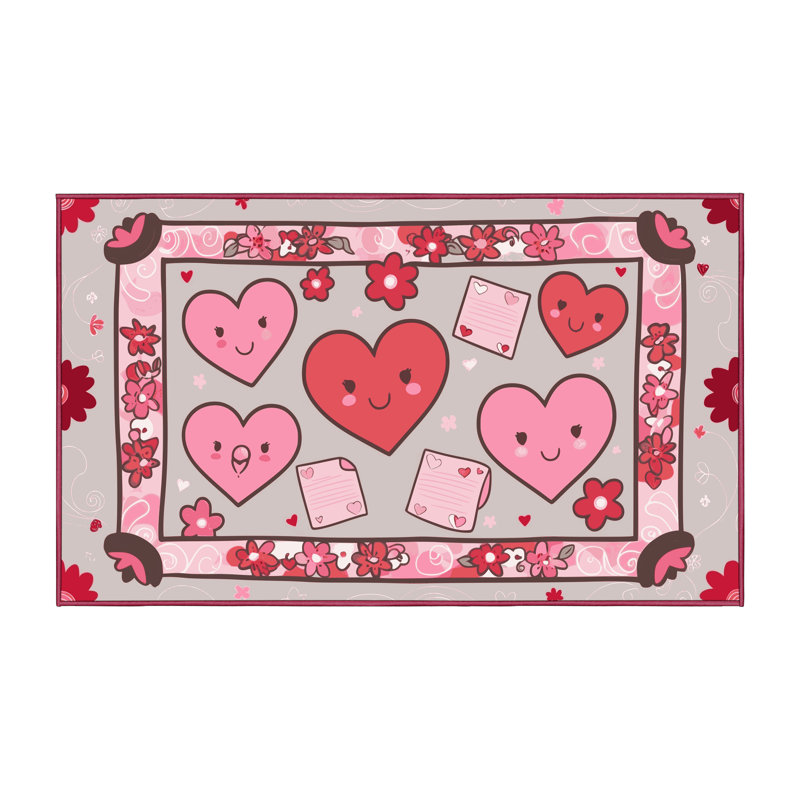 Tapis de Noël East Urban Home, Rectangle 7 pi x 9 pi