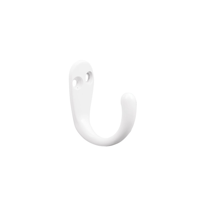 Wall Mounted  Robe Hook, White