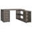 Transitional L-shape Computer Desk with Multiple Storage, Two Drawers, and Built-in File Cabinet for Home Office-1256990531