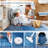 2x6 Washable Runner Rug, Vintage Ombre Non-Slip Kitchen Carpet, Low Pile, Soft Medallion Boho Design for Hallway, Entryway, Grey-1566679940