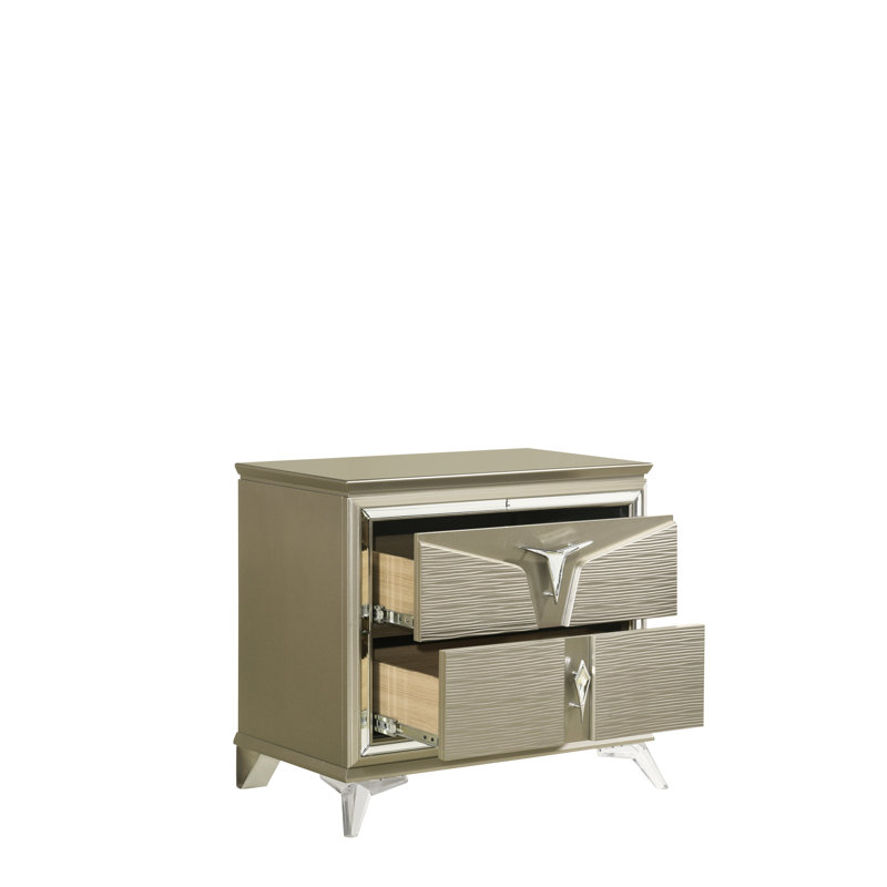 Table de chevet 2 tiroirs Modern