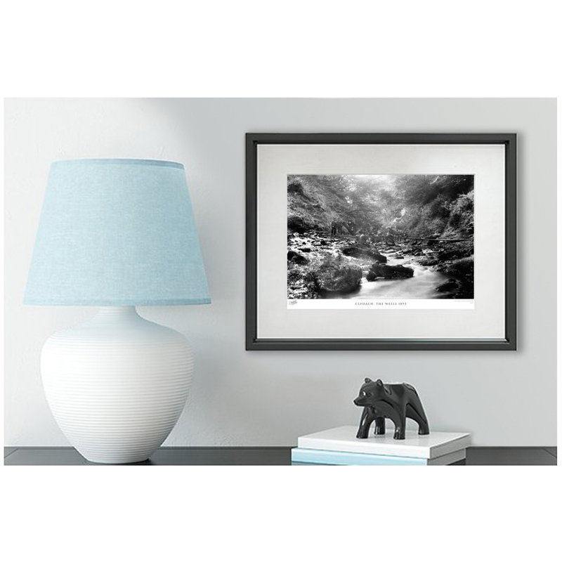 Clydach, The Wells 1893 - Single Picture Frame Print, 40cm H x 50cm W x 2.3cm D