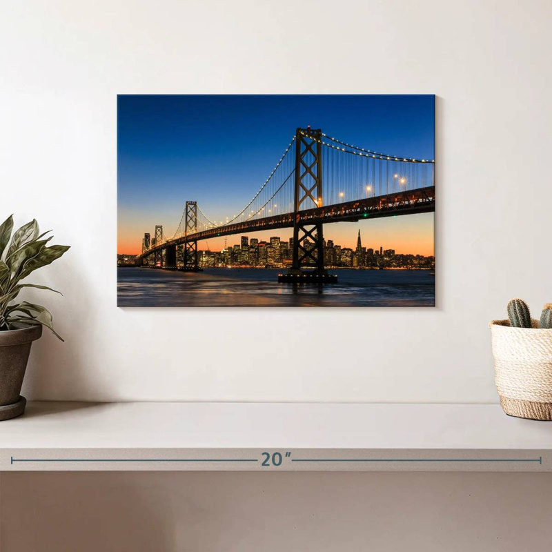 Lilie sf Bay Bridge Blue Hour, H 8 po x l 12 po
