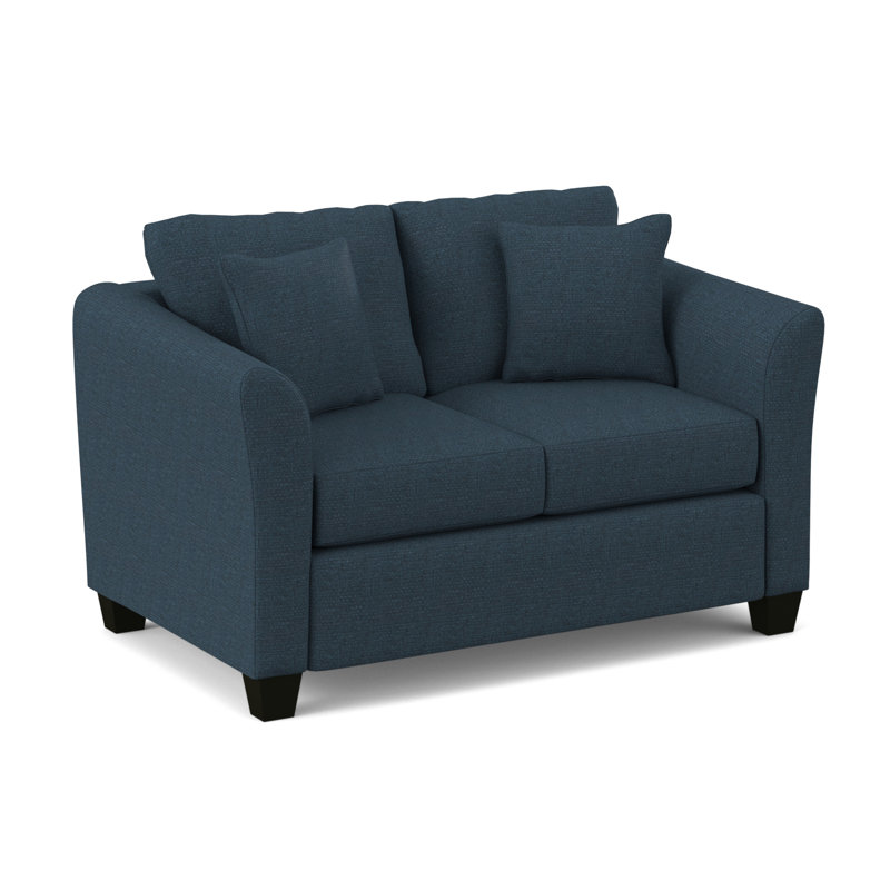 Aniki 60.5'' Upholstered Loveseat, Bronco Peacock
