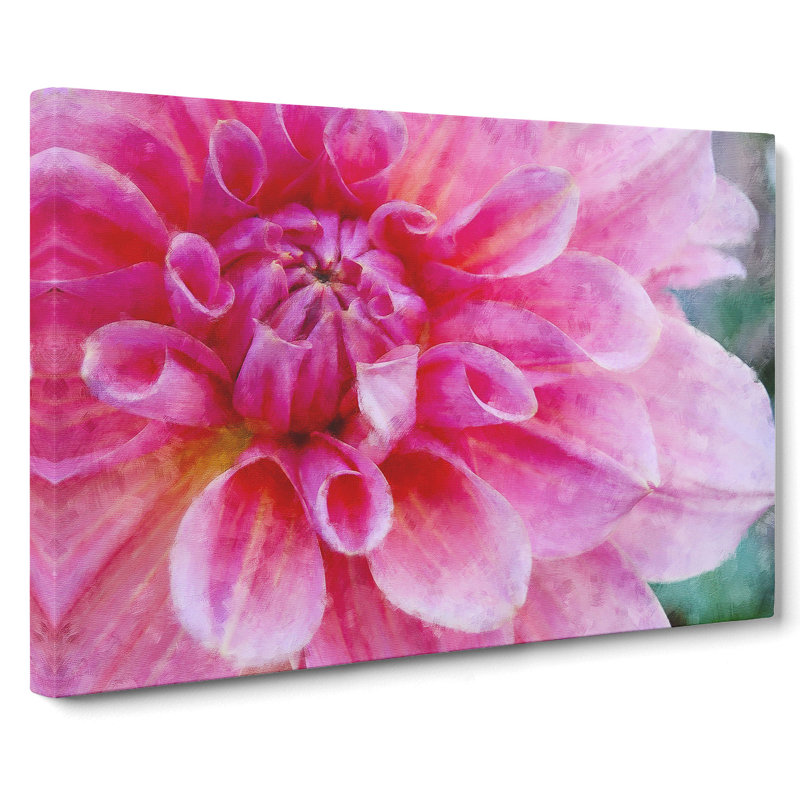 Pink Flower In Blossom - Wrapped Canvas, 40cm H x 60cm W x 3cm D