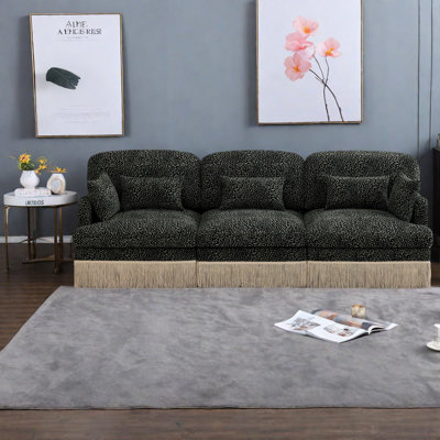 Canapé modulaire en chenille Comfy