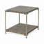Table de bout en métal avec tablette