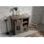 Railway Floor Wine Bottle Rack in Grau