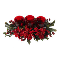 4 Pack Artificial Red Berry Stems for Christmas Tree Decorations