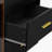 Modern Sideboard Buffet Cabinet with Marble Top & Amber Glass Doors – Storage Cabinet with Gold Legs & Handles-1720102797-1720101058