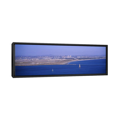 " High angle view of a coastline, Coronado, San Diego, San Diego Bay, San Diego County, California, USA #2 " Color Photography