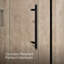 Levity Plus Less Sliding Shower Door, 81-5/8 In. H X 44-5/8 - 47-5/8 In. W, With 3/8 In.-Thick Crystal Clear Glass-1811766429