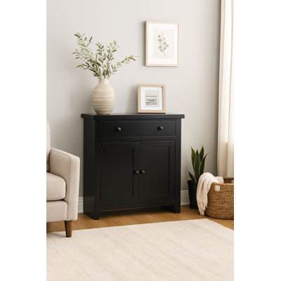 Sunset 31.5" Wide Classic 2-Door Accent Cabinet with Drawer