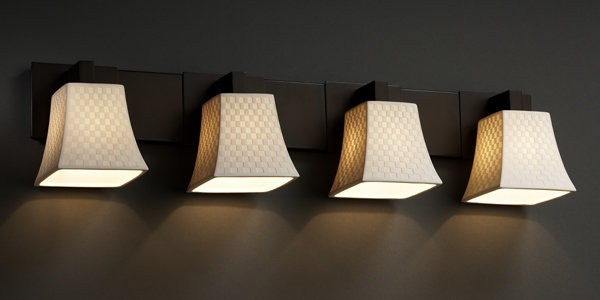 Darrien 4 - Light Vanity Light, Dark Bronze, Bamboo
