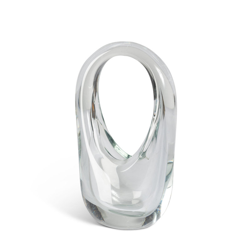 Mia Vase, Clear, Medium, 5 pieces, 8.65" H x 5.1" W x 3" D