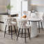 Tabouret de bar et de comptoir pivotant avec dossier à oreilles et repose-pieds Lama-1753594569-1753594568