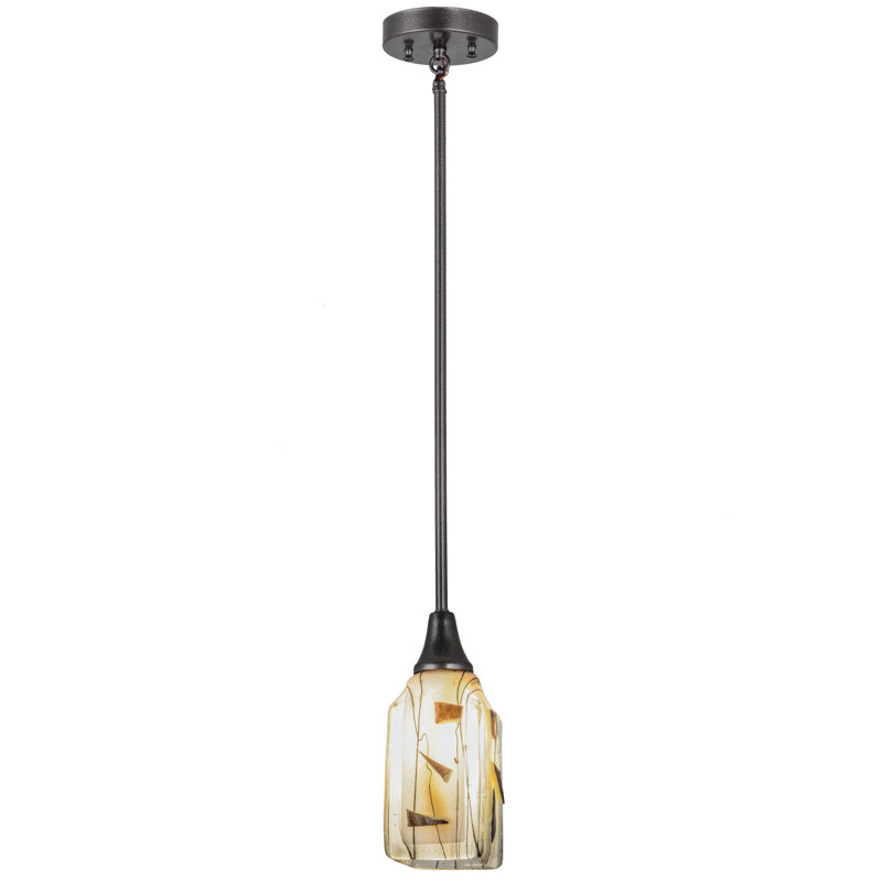 Luminaire suspendu 1 lumière Kayme Réglisse