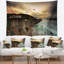 Tapisserie en polyester de mer mer avec accessoires suspendus en mer de mer en mer et accessoires inclus-28500246