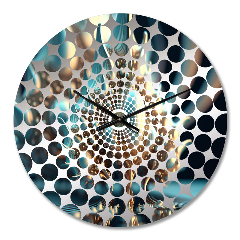 Horloge murale Tigard - Fractals, Médium