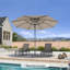 Parasol de table semi-automatique 9 pi avec 8 parasols robustes gris et gris-1133263830-1114060816